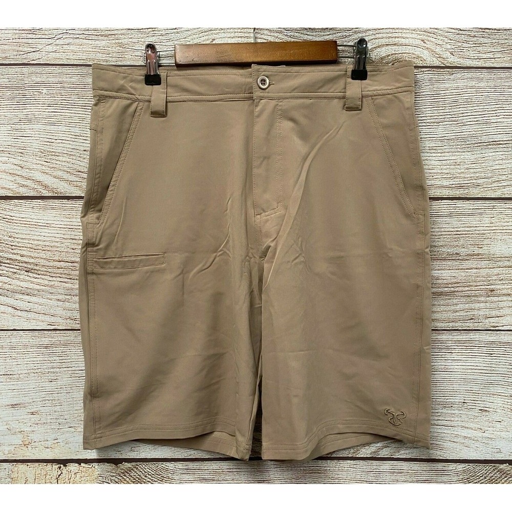 True Timber Fishing Shorts Mens Size 40 Beige Fishing Performance Stretch New NT